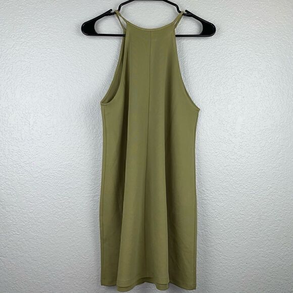 Forever 21 Womens Stretch Halter Neck Sleeveless Tank Dress Green Medium - Picture 7 of 10